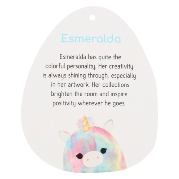 Squishmallows Monogrammed L Rainbow Unicorn Plush - Picture 12 of 12